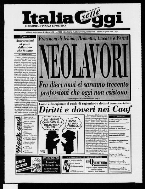 Italia oggi : quotidiano di economia finanza e politica